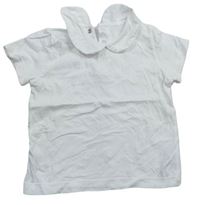 Biele tričko s golierikom Matalan