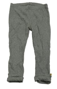 Sivé rebrované legíny Disney