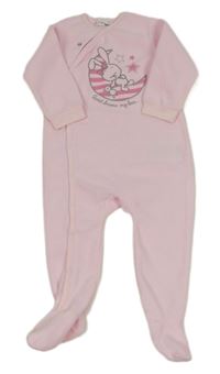 Světlerůžový fleecový overal s obrázkem Ergee