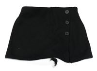 Čierne semišové sukňové kraťasy C&A