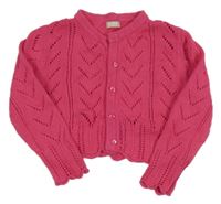 Ružové perforované svetrové bolerko CQ