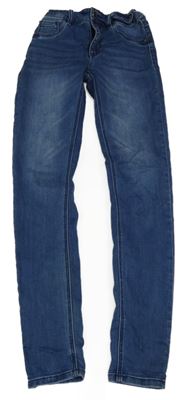 Modré high waist skinny rifle Page One Young