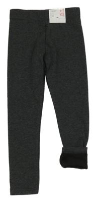 Nové - tmavošedé teplé legíny Primark