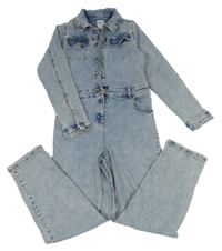 Světlemodrý riflový kalhotový overal Denim Co.
