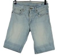 Pánske svetlomodré rifľové kraťasy H&M