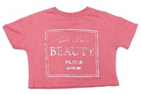 Ružové mikinové tričko s nápisom Matalan