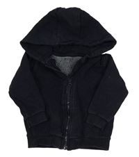 Tmavomodrá prepínaci mikina s kapucňou M&Co