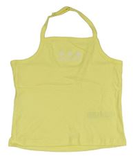 Žltý crop top s kvietkami M&S