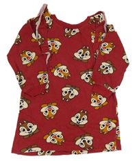 Rubínové teplákové šaty - Chip a Dale H&M