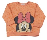 Korálová vzorovaná mikina s Minnie Disney