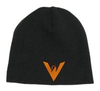 Tmavošedá čepice s výšivkou 