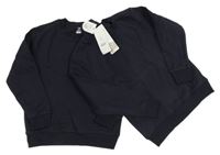 Nové - 2x tmavomodrá mikina George