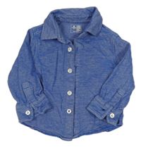 Modrá melírovaná košile GAP