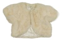 Smotanové kožušinové podšité bolerko Monsoon