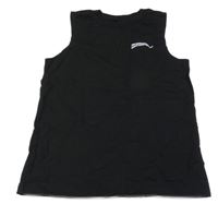 Čierne tielko s nápisom H&M