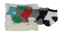 Nové - 6x farebné ponožky