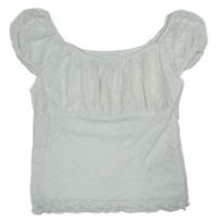 Biely šifónový vzorovaný top Primark
