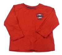 Červené tričko s loptou Matalan