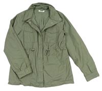 Khaki rifľová parka H&M