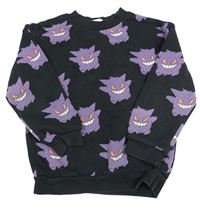 Čierna mikina s príšerkami H&M