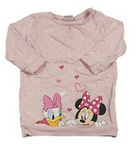Světlerůžové šaty s Minnií a Daisy Disney