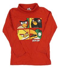 Červené triko Angry Birds a rolákem 