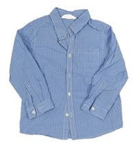 Modro-bílá kostičkovaná košile H&M
