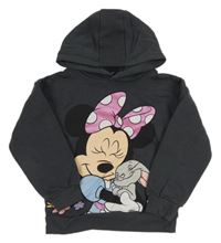 Tmavošedá mikina s Mickeym a kapucí Disney