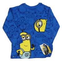 Nové - Safírové triko s Mimoni Dunnes