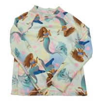 Světlezelené UV triko s mořskými panami H&M