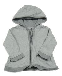 Sivo-biela pruhovaná prepínaci mikina s kapucňou George