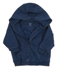 Tmavomodrá prepínaci mikina s kapucňou M&S