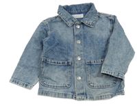 Modrá rifľová plesňová bunda Primark