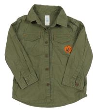 Khaki košile s tygrem C&A