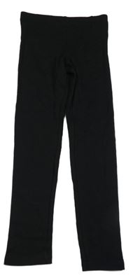 Čierne rebrované legíny H&M