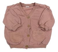 Starorůžová propínací mikina Nexr