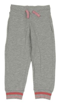 Šedé melírované tepláky s proužky Impidimpi