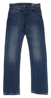 Tmavomodré skinny fit rifle H&M