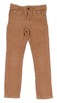 Starorůžové manšestrové skinny kalhoty Kiabi 