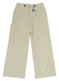 Nové - Smetanové cargo kalhoty Primark