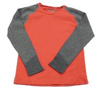 Korálovo-sivé funkčné spodné tričko Pocopiano