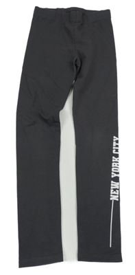 Tmavosivé legíny s nápisom F&F