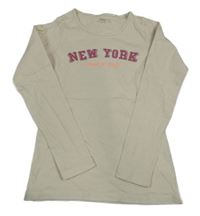 Smotanové tričko s nápisom Yigga