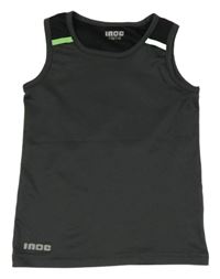 Antracitovo-čierne športové tielko s číslom Inoc