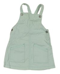 Svetlozelená rifľová na traká sukňa F&F