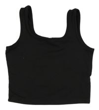 Čierny crop top Shein