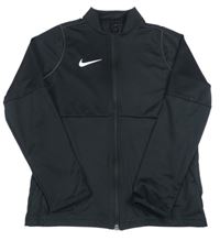 Černá propínací sportovní funkční mkina s logem Nike 