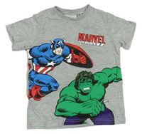Šedé melírované tričko s Avengers H&M