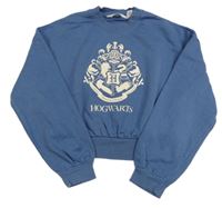 Tmavomodrá crop mikina s erbem - Harry Potter H&M