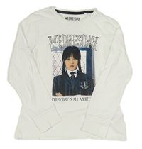 Bílé triko s Wednesday 